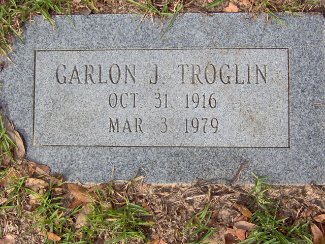 Headstone for Troglin, Garlon J.